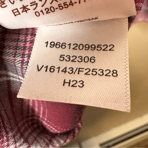 Land’s End Blake Shelton Red/Gray Plaid Button Down Flannel Shirt Size Large - Picture 8 of 10